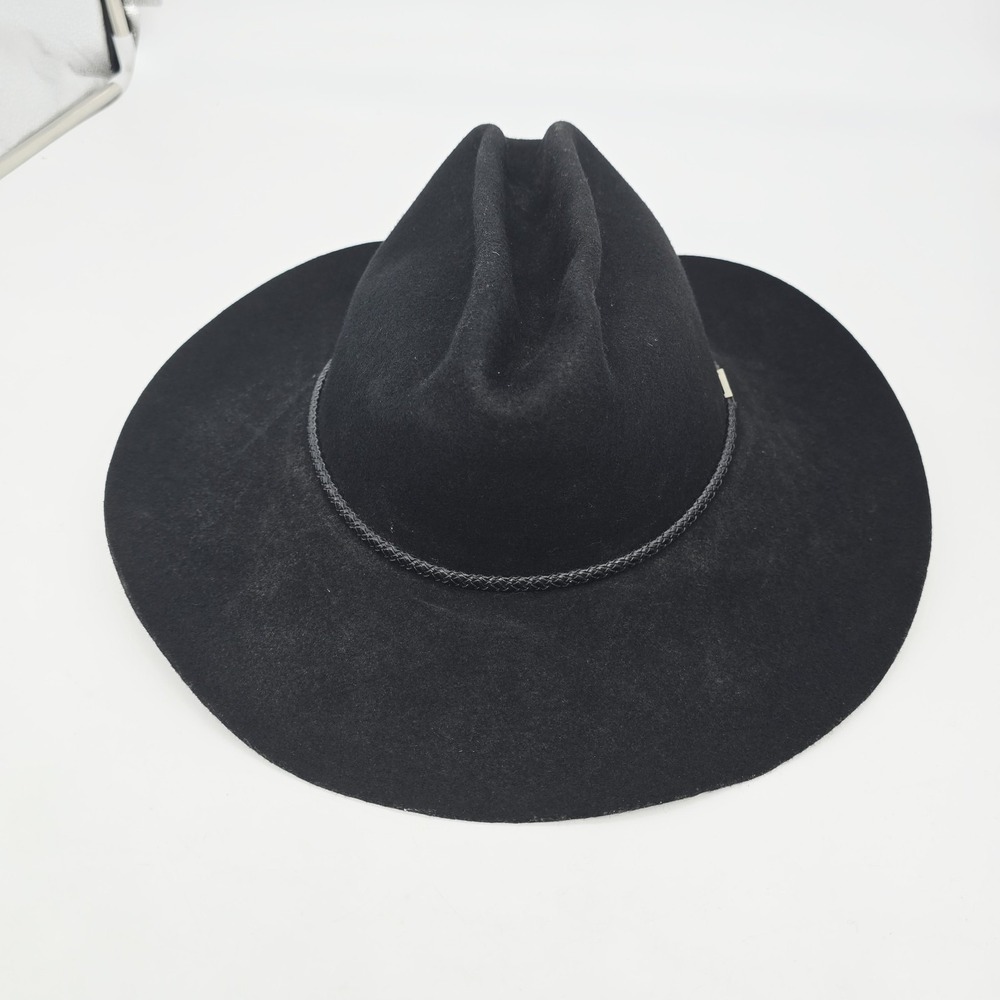 Resistol Cowboy Hat Size 7 1/2 Western XX Premium Wool Black Self Conforming - Picture 6 of 11